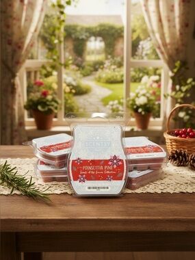 Scentsy Bars Poinsettia Pine Scents of the Season 3.2oz Lot of 5